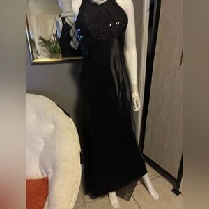 Zum Zum sequined cinched open back Evening Gown